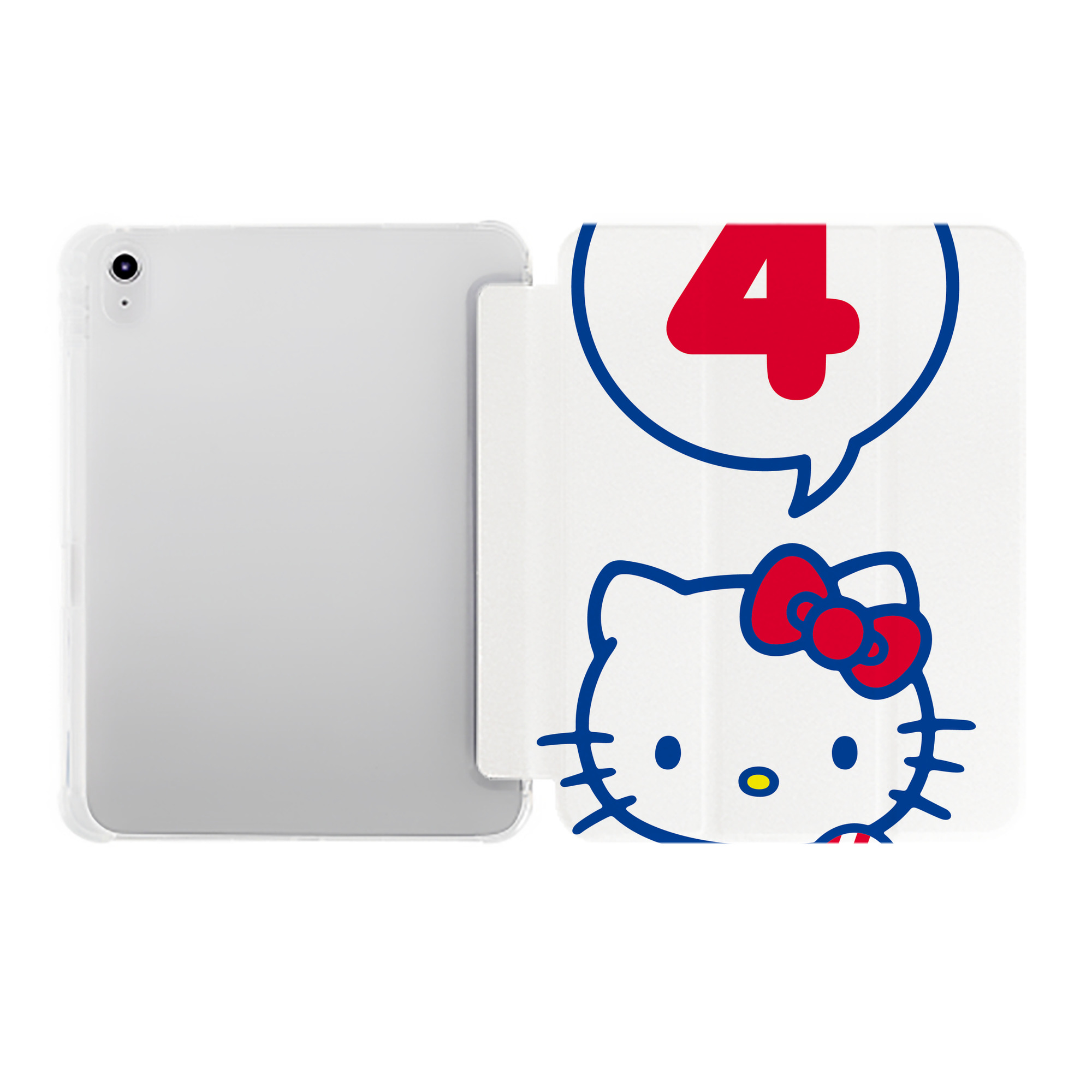 （画像用） Hello Kitty ハローキティ IPad ケース ペン収納付き 三つ折りスタンド PUレザー×シリコン 対応機種9.5/10.5/10.9インチ